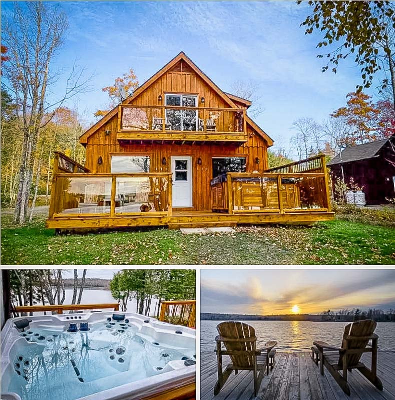 Lakefront Airbnb rental in Canada