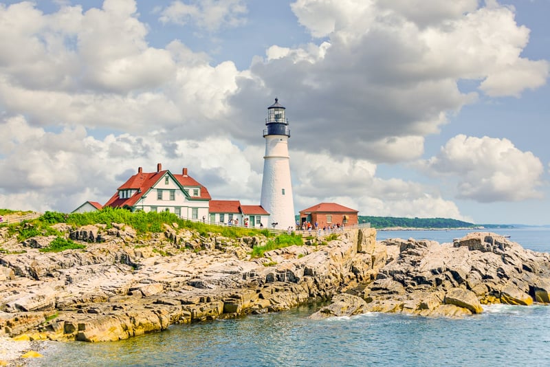 Portland Head Light, a popular attraction in Portland, Maine