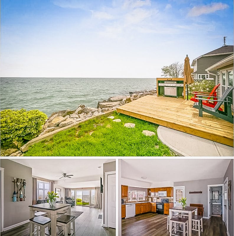 Lake house Airbnb on Lake Erie
