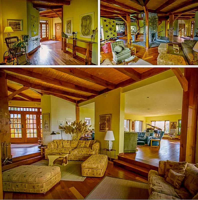 Rustic wooden décor and furniture