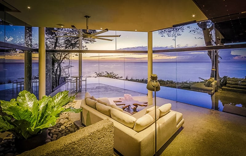 A luxury villa with amazing views
