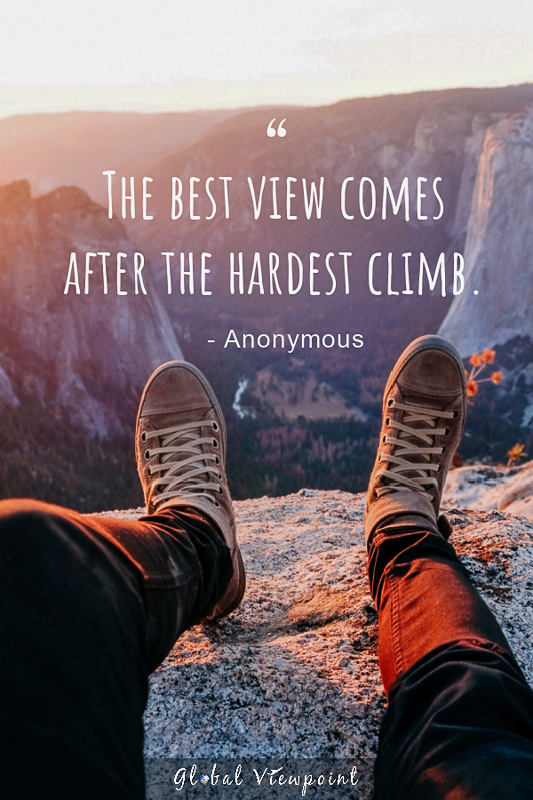 This short adventure quote is filled with meaning.