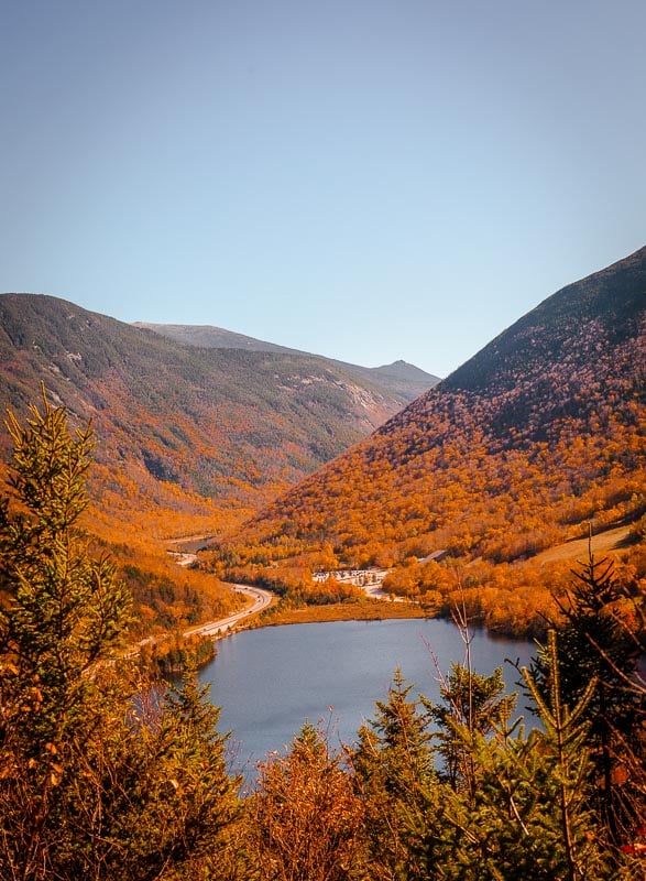 Hiking Artist Bluff Trail is among the coolest things to do in New England in the fall.