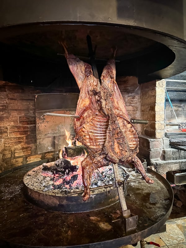 Asado al palo, a famous Patagonian dish