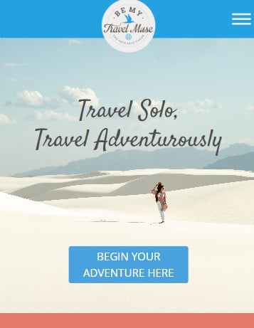 Be My Travel Muse homepage