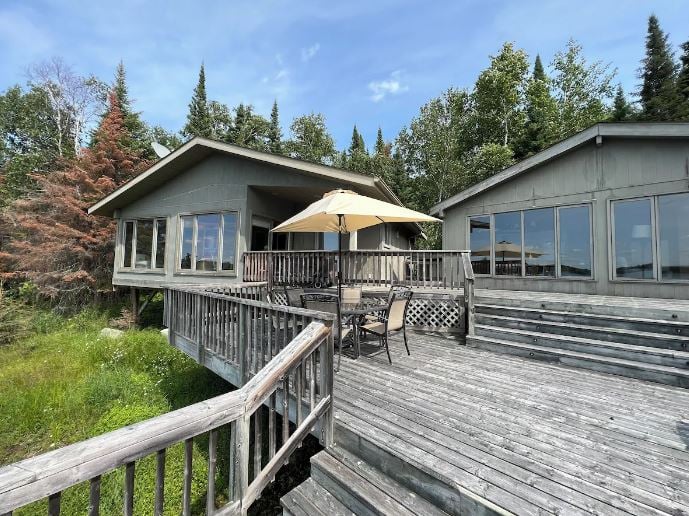 Beautiful private cottages with outdoor dining area