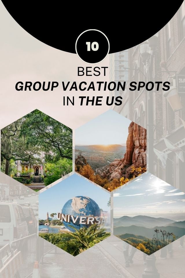 The top group vacation spots in the US right now