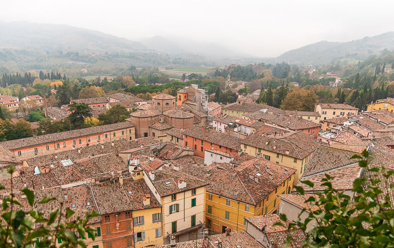 Charming Italian town of Brisighella, Italy, featuring picturesque streets and stunning countryside