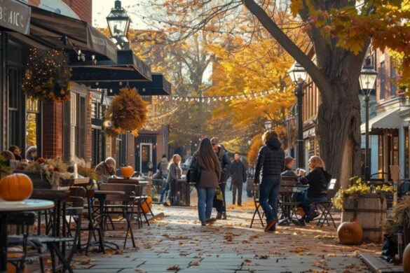Cambridge Massachusetts in the fall