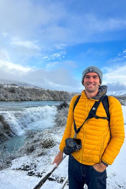 Me at Cascada Rio Paine
