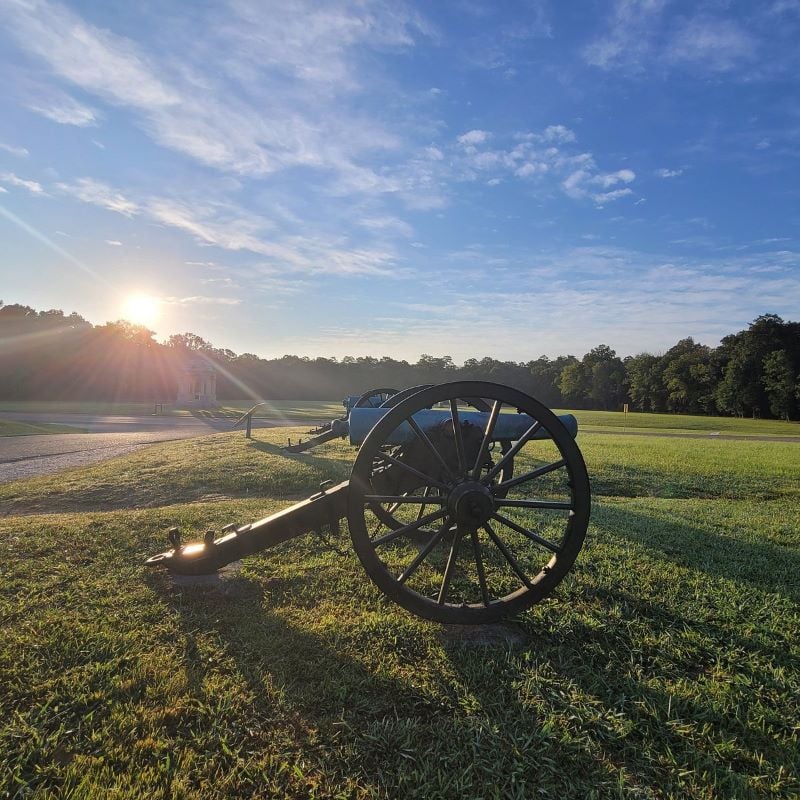 Vintage canon on display at Chattanooga National Military Park