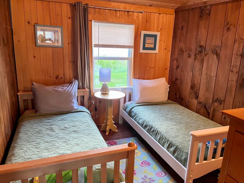 Image showing bedroom of Colchester Point Cottage with two single sized beds