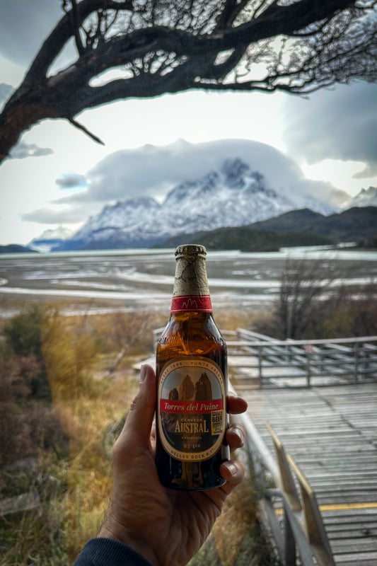A great view to enjoy a Patagonian beer from
