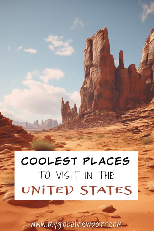 A digital rendering of a desert landscape