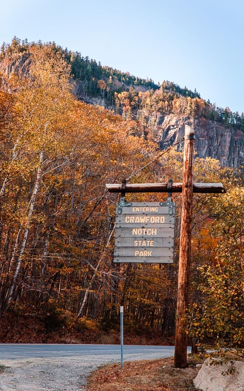 Crawford Notch State Park is one of the coolest New England fall destinations for hikers.