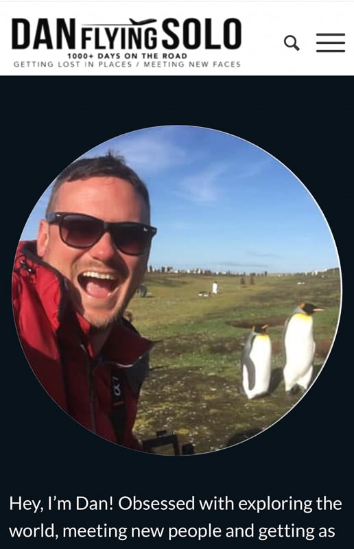 Daniel James is one of the top travel bloggers in the UK.