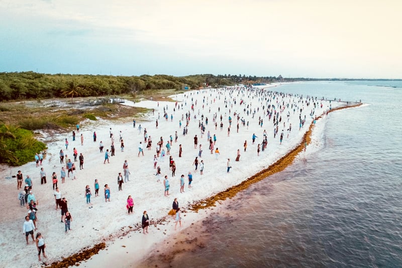 walking meditations on the beach