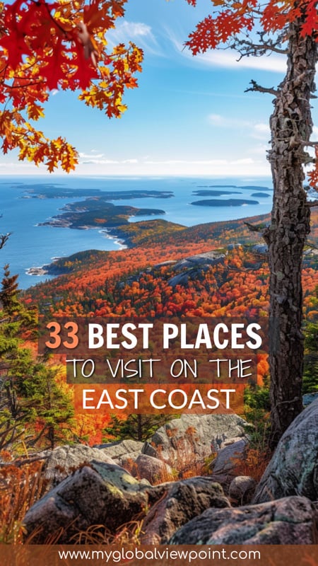 Pinterest image for readers to pin on the coolest East Coast vacation spots