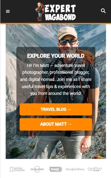 Expert Vagabond homepage