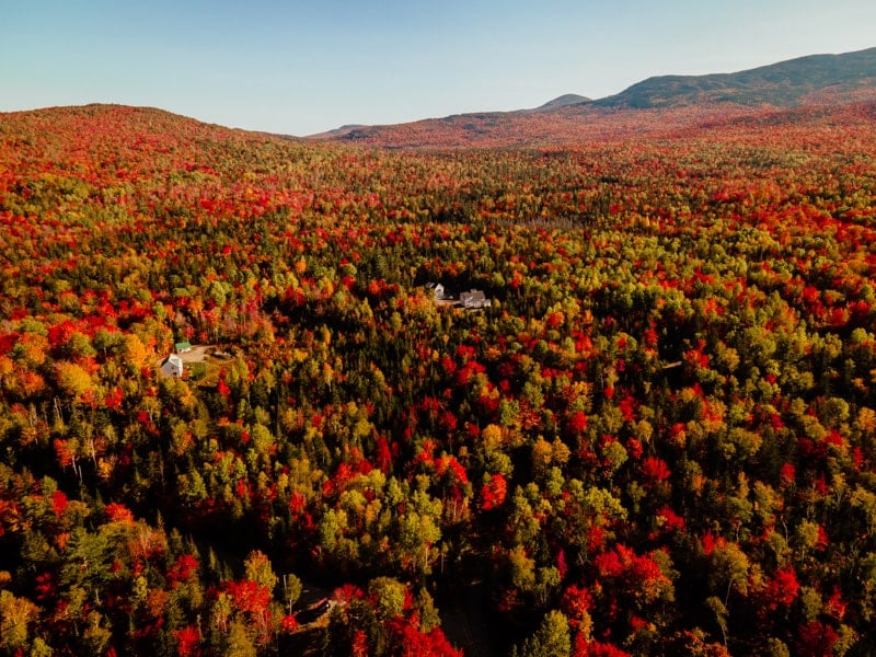 Fall colors in the north of Maine