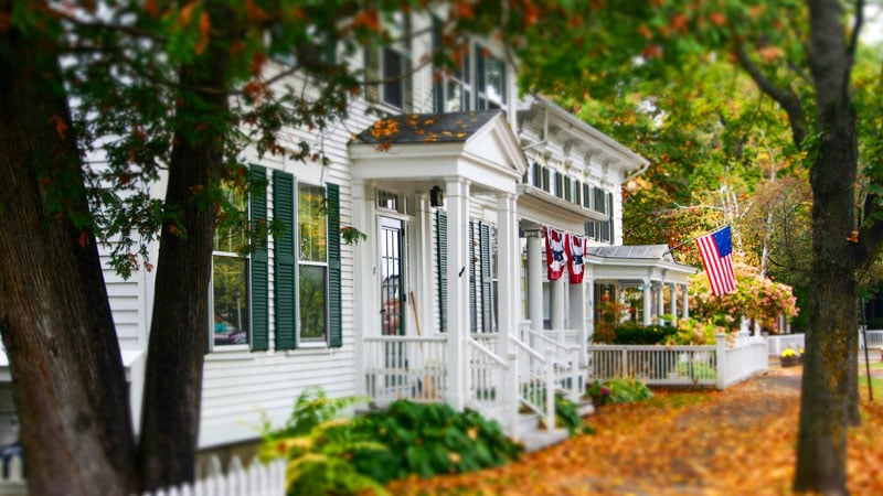 Fall foliage in Woodstock, Vermont