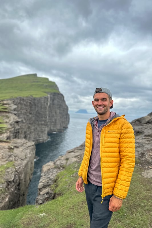 Me sightseeing in the Faroe Islands