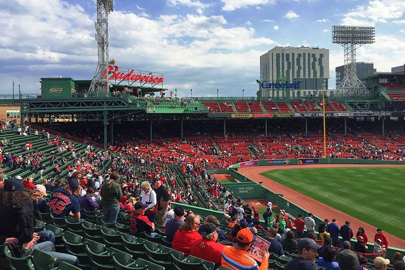 Fenway Park iconic baseball stadium, home of the Boston Red Sox




