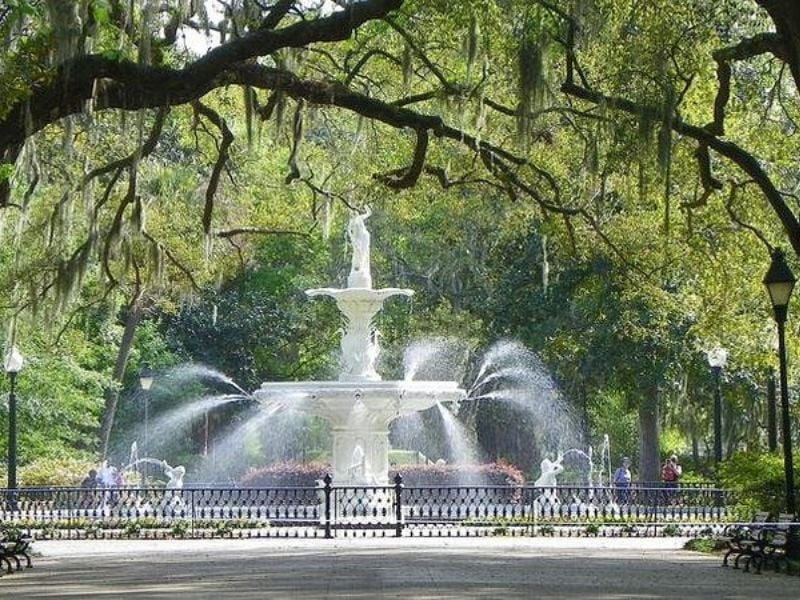 Forsyth Park, renowned for its majestic fountain, is a favorite among photographers and artists alike.