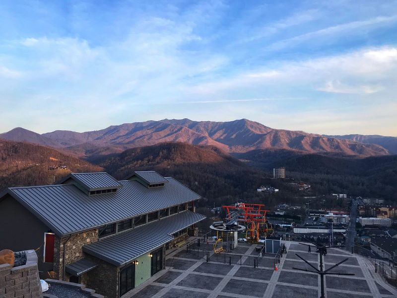 Gatlinburg SkyLift Park's scenic view of the Smoky Mountains