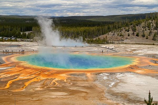 Grand Prismatic Spring in Yellowstone National Park