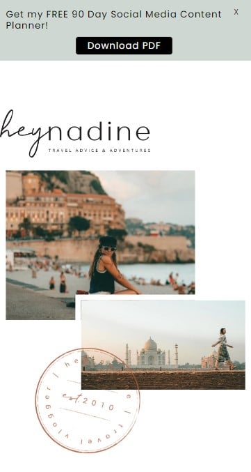 Hey Nadine homepage