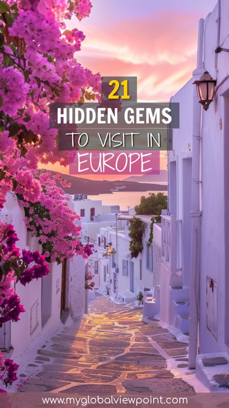 Hidden vacation spots in Europe Pin for readers