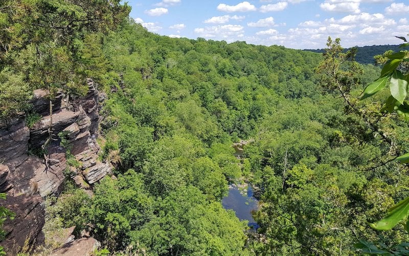 High Rock Vista is a breathtaking overlook located in Pennsylvania's Laurel Highlands, offering panoramic views of the surrounding forested hills and valleys.