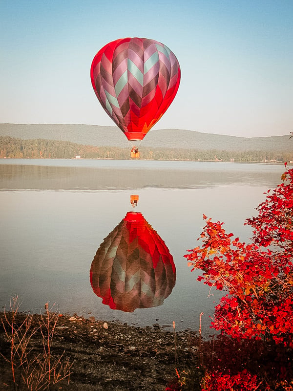 Fall New England trips don't get any better than this hot air balloon ride