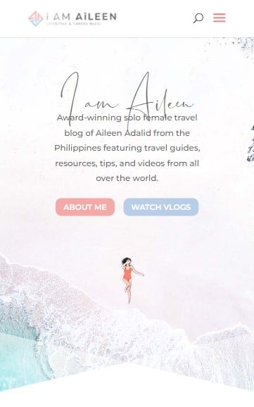 I am Aileen homepage