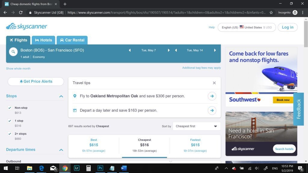 One of the best travel hacks is using incognito mode to get the best deals for flying