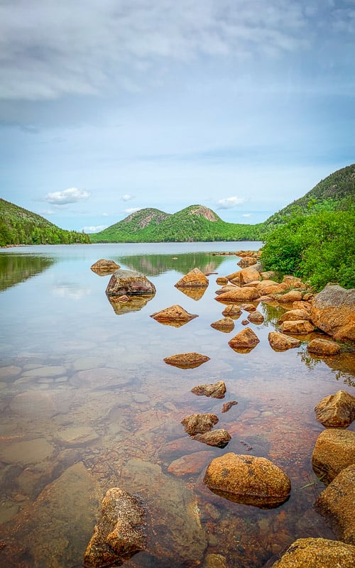 Jordan Pond in Acadia National Park.