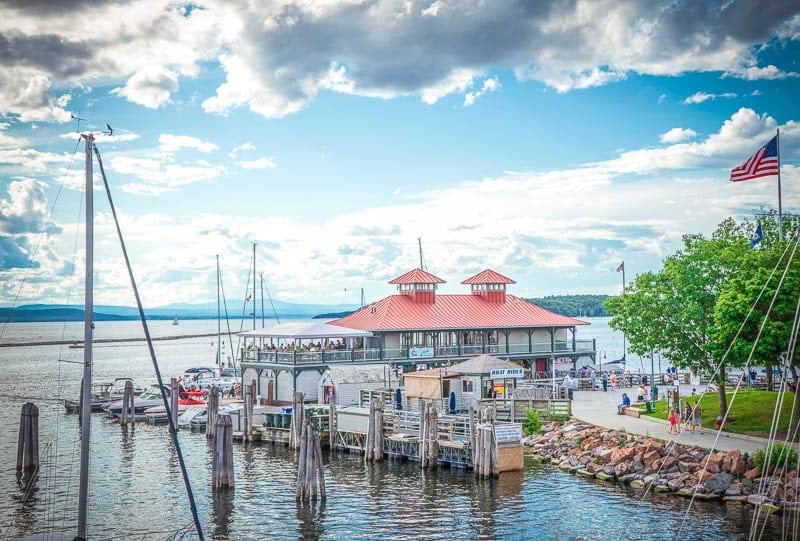 The shores of Lake Champlain