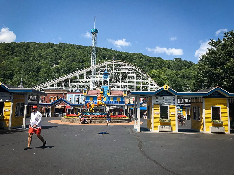 Lake Compounce is one of the most fun things to do in CT, offering a wooden roller coaster and water park.