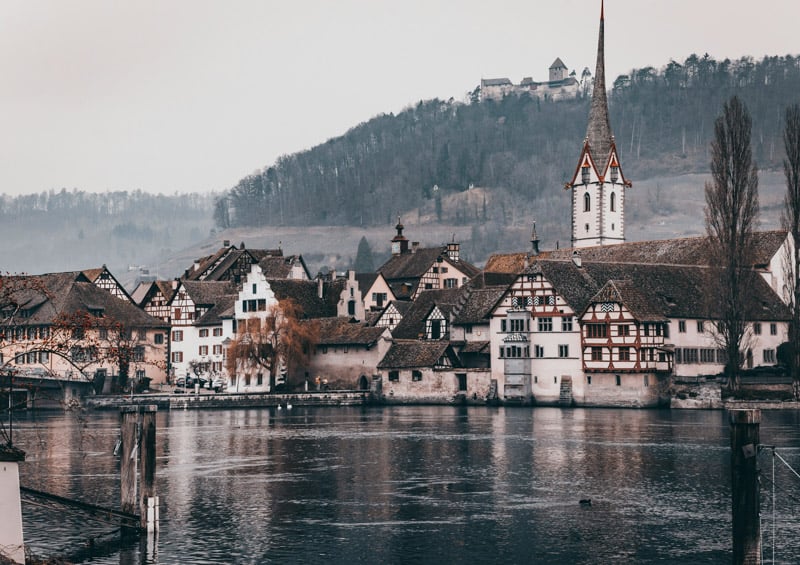 Stein am Rhein has a medieval center with tons of charm