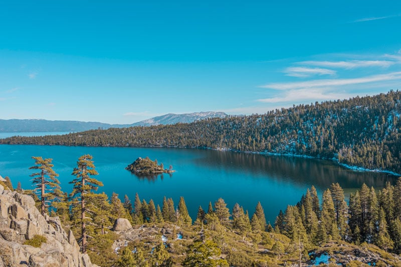 Scenic view of Lake Tahoe