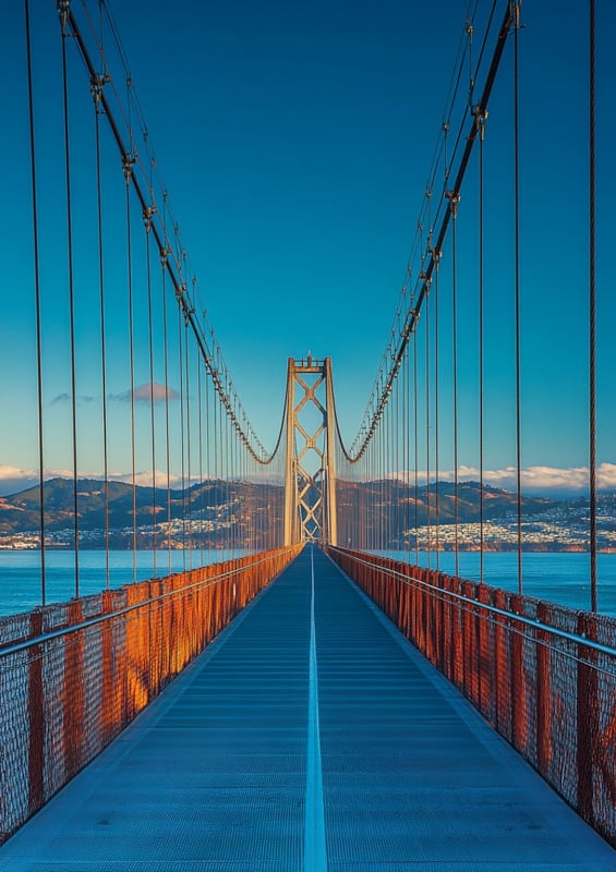 Leading lines with a bridge