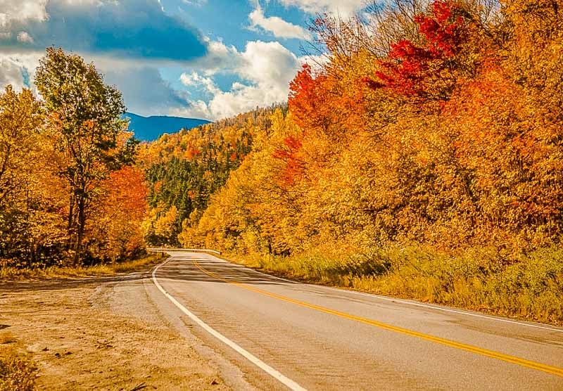 Litchfield Hills, Connecticut in the fall.