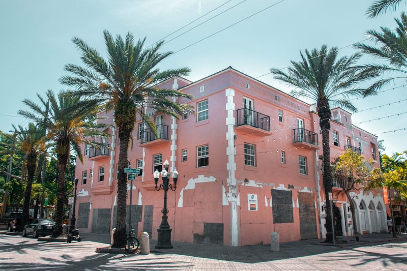 A vibrant street in Little Havana, alive with Cuban heritage, music, and culture.
