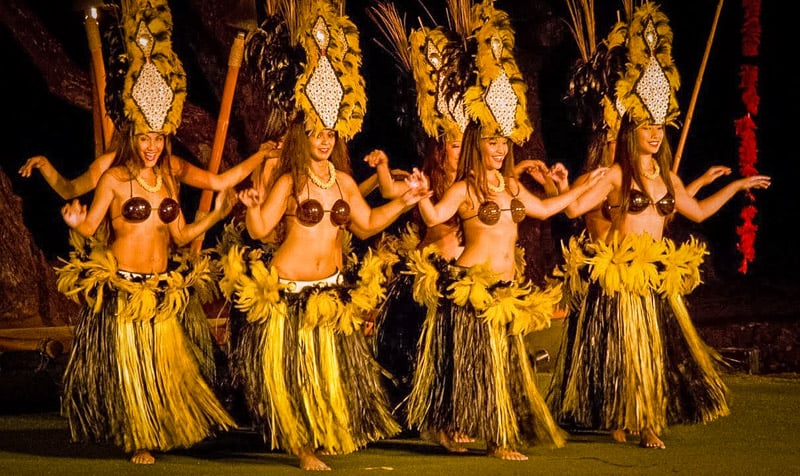 A traditional luau on the island of Maui