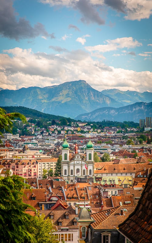 Lucerne Switzerland is incredibly picturesque.