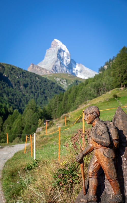Hiking and climbing are popular activities in Zermatt.