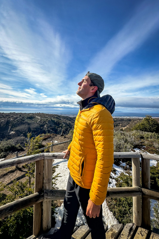 Taking in the surreal views of Punta Arenas