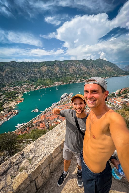 My photo of me and my friend Nikita in Kotor