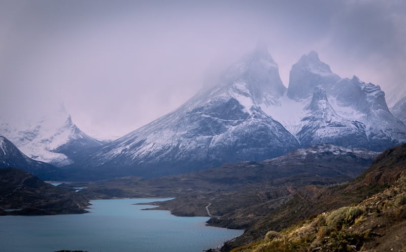 From the Mirador Condor viewpoint, you can see Pehoé Lake and Cuernos del Paine